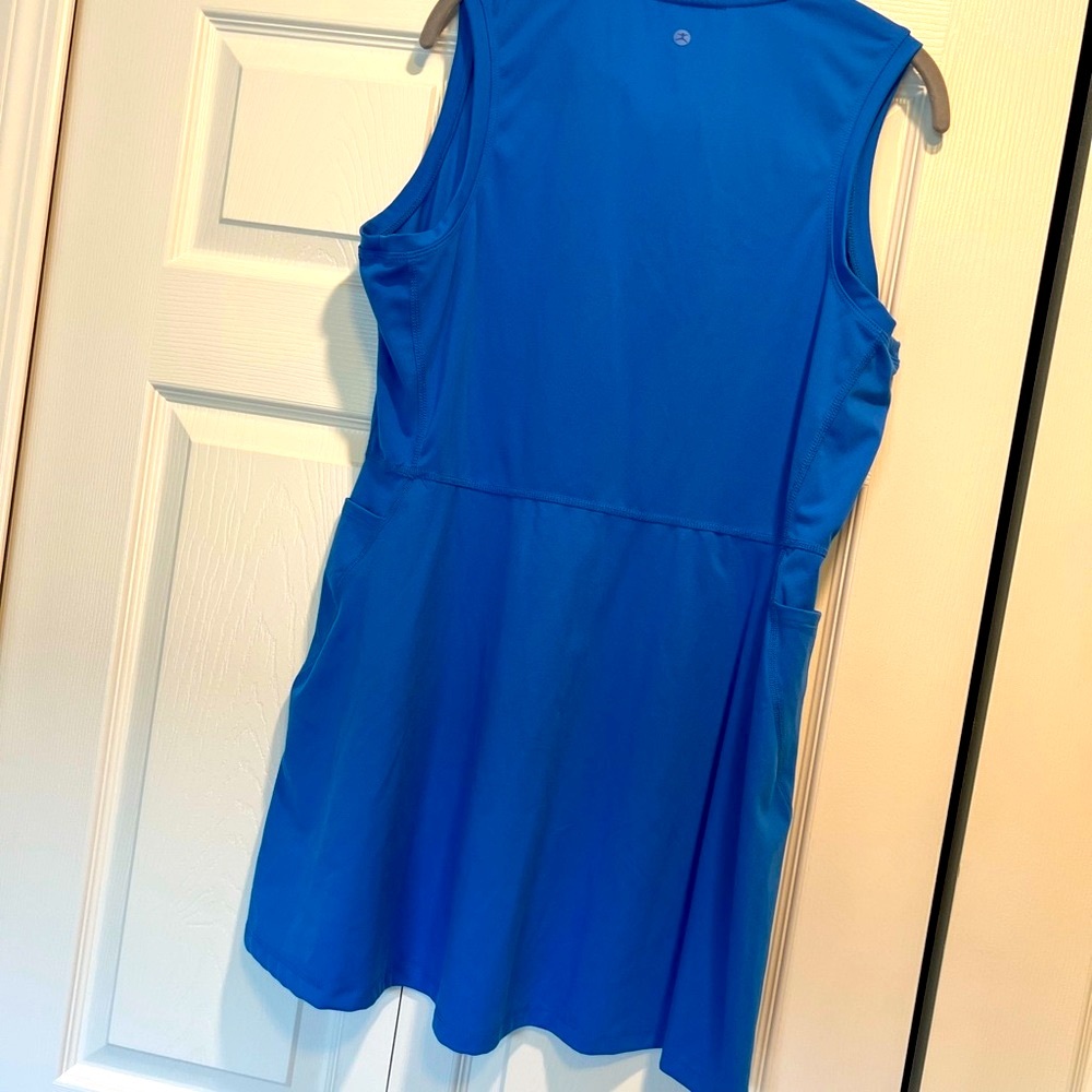 🍊Danskin Women's Vibrant Blue Athletic Tank Dress XL🍊 - Picture 2 of 4